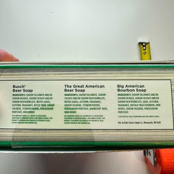 Duke Cannon New In Box Frothy The Beer Man Gift Set 3 Bars Beer Soaps Men's - Picture 5 of 8